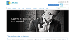 Desktop Screenshot of cardensaccountants.com