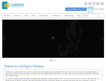 Tablet Screenshot of cardensaccountants.com